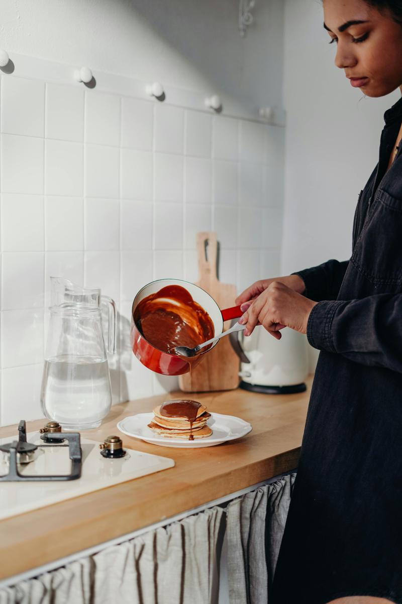 Stack pancakes